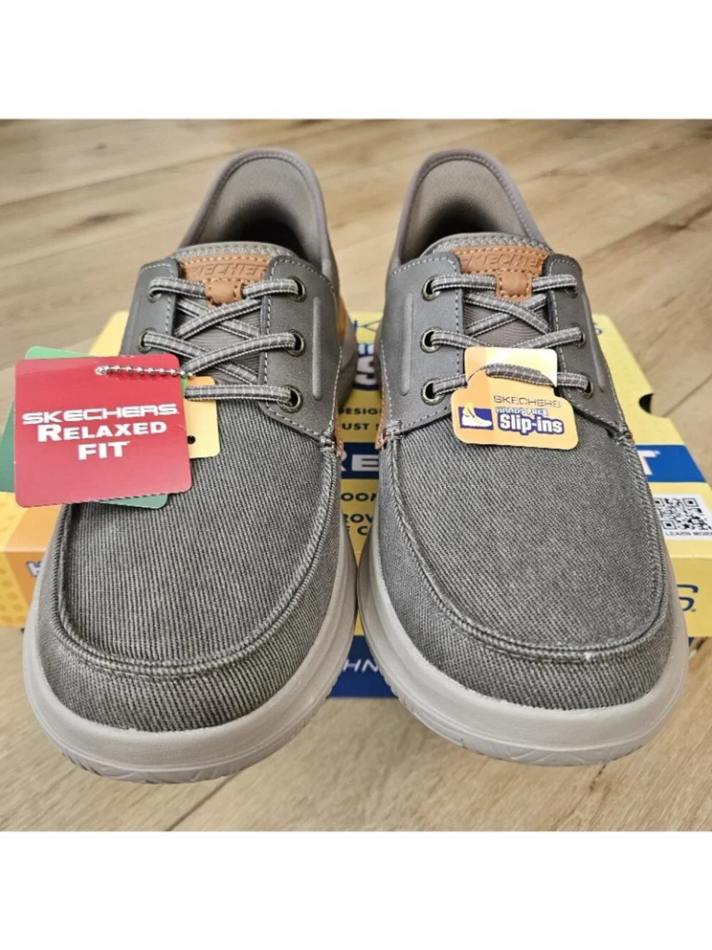 Mens Skechers Slip-ins RF Hasting Niko Sneaker 205212 Brown Hands Free New